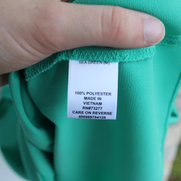 Sea Green Ruffle Tank - Picture 6 of 7